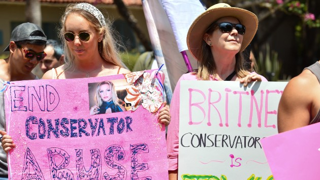 Getty Britney Protests 09082021