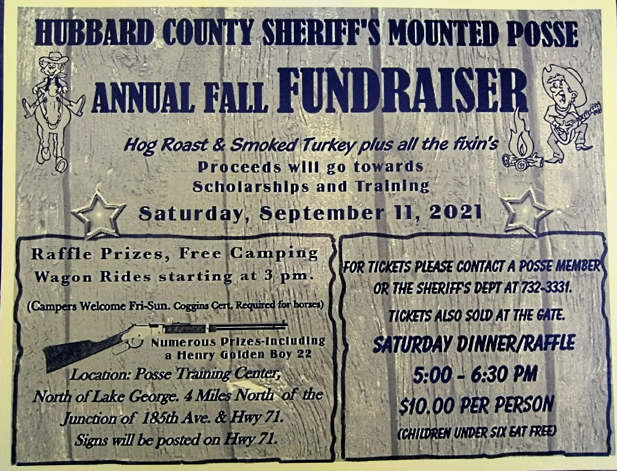 Mounted posse fundraiser