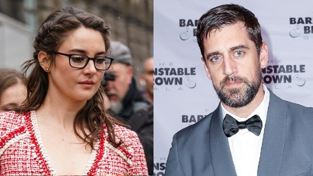 Getty shailene Woodley aaron rodgers
