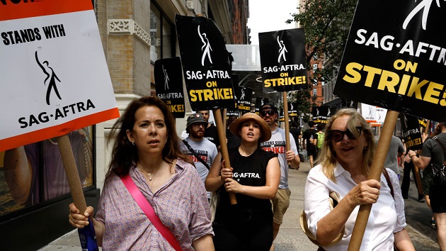 Sag Aftra Actors Union Strike Continues In New York
