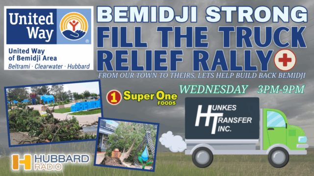 Fill the trcuk bemidji relief rally slider wadena