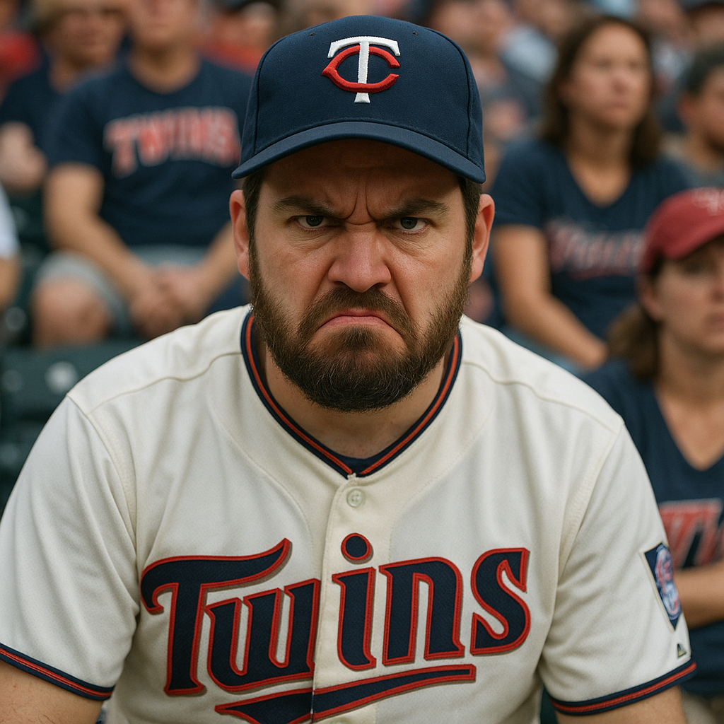 Angry twins fan