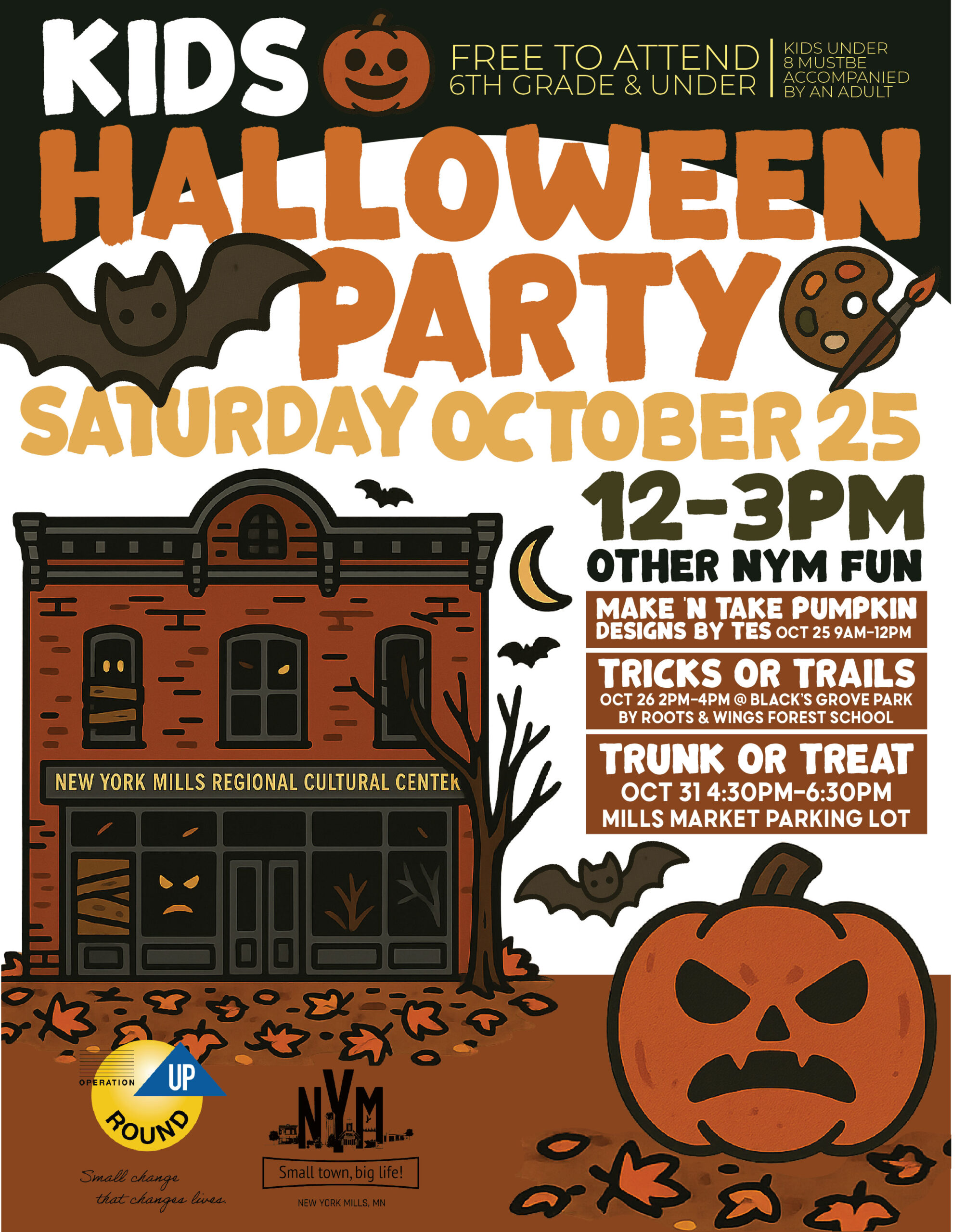 Kids halloween party poster final