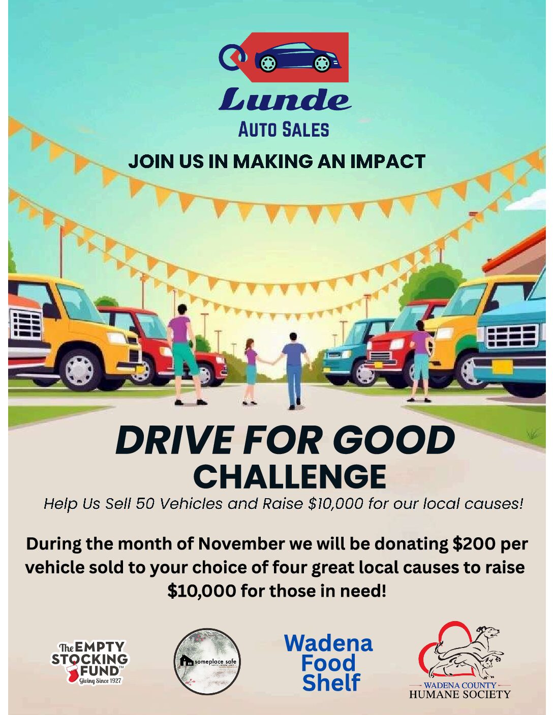 Lunde drive for good november 2025