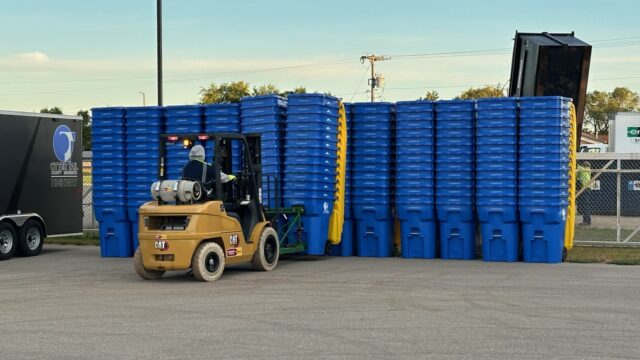 Single sort recyling carts 10 2025