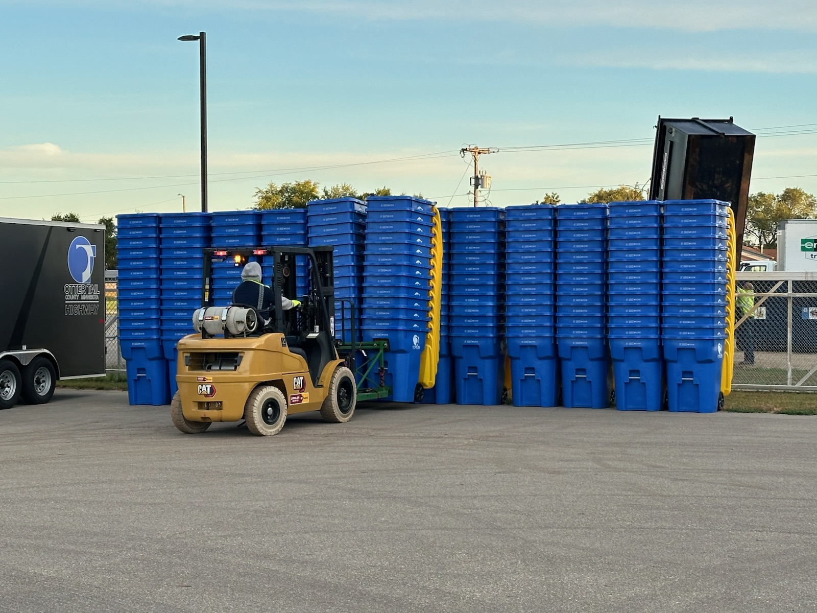 Single sort recyling carts 10 2025