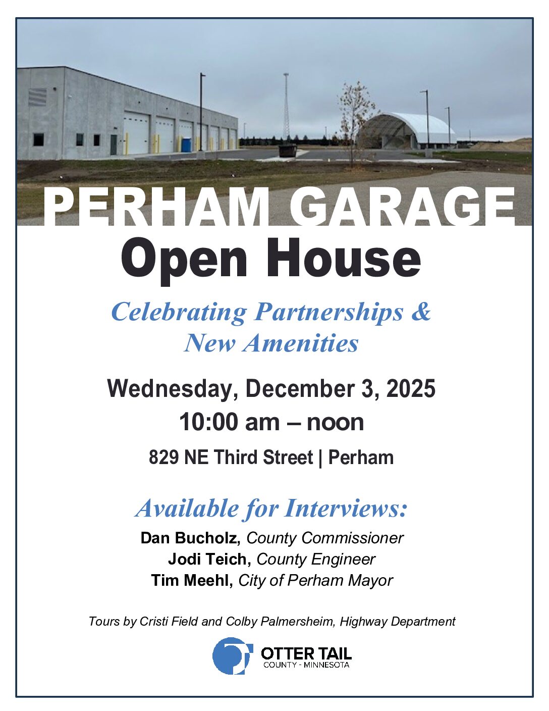 Perham garage open house 2025