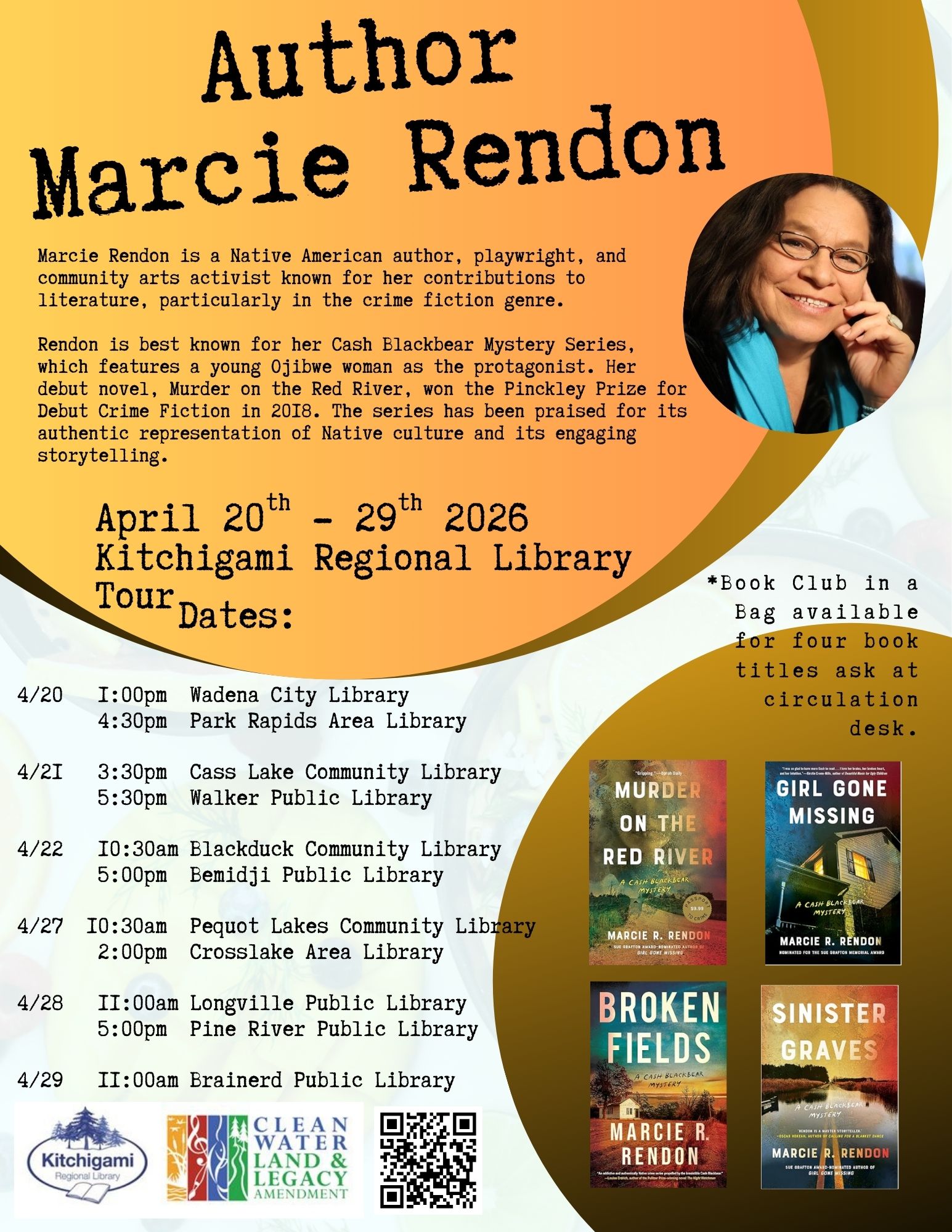 Marcie Rendon tour with photo