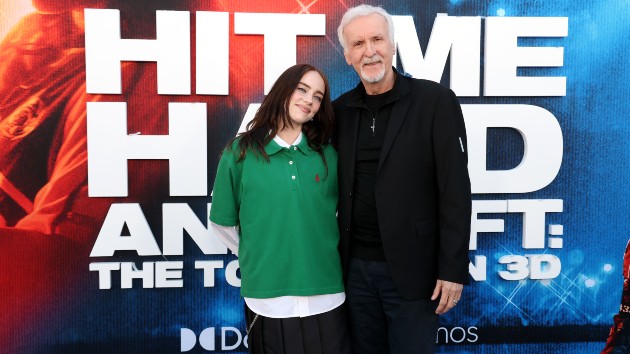 Getty JamesCameronandBillieEilishatPremiere