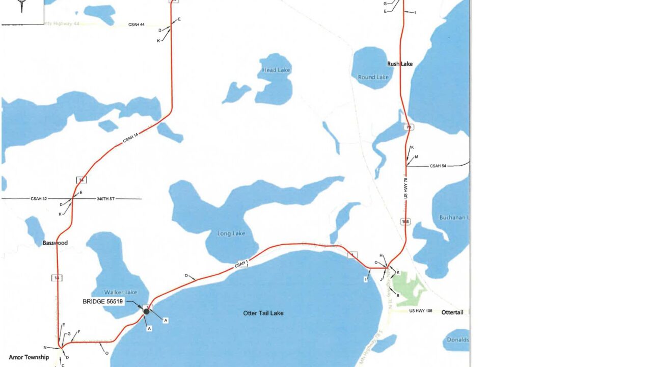 Detour by otter tail lake